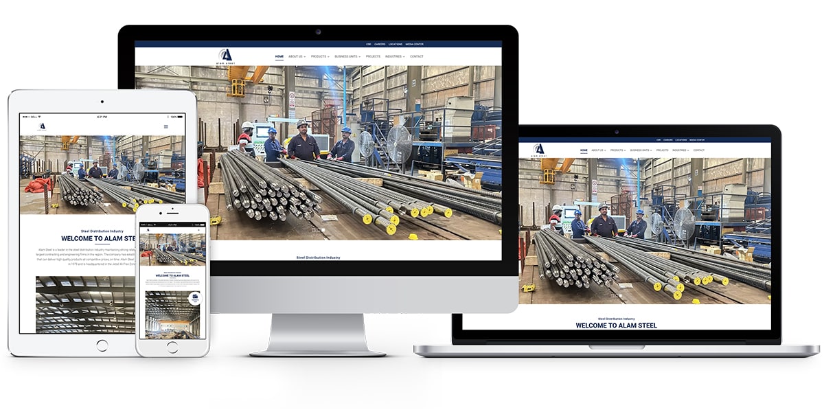 Alam Steel Group mockup Alam Steel Group mockup