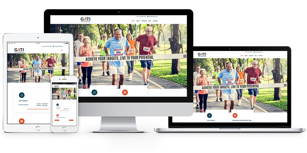 Gati Centre - Gait & Posture mockup Gati Centre - Gait & Posture mockup