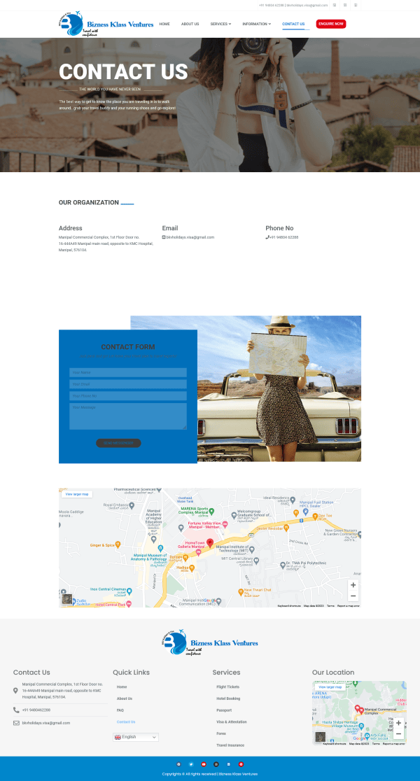Bizness Klass contact