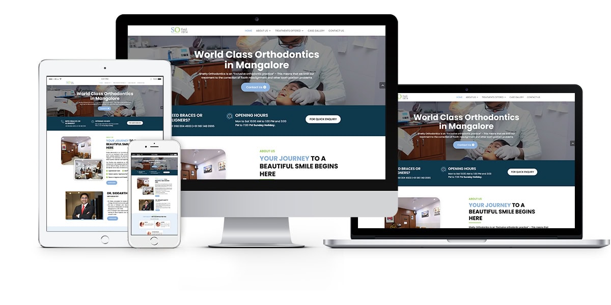 Shetty Orthodontics Mockup Shetty Orthodontics Mockup