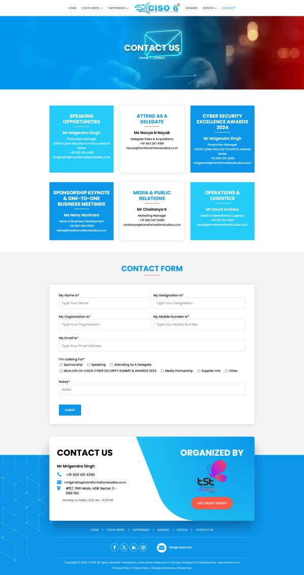 ciso6-2024-contact CISO6 Contact image